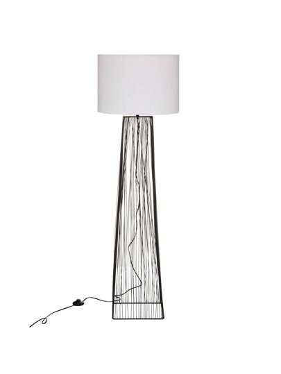Atmosphera Straight Vloer Lamp "Tropique" 147 Cm Black. Free Shipping In 24/48h