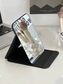 1 pièce Miroir de coiffeuse de bureau, petit miroir de maquillage portable pour la maison, le dortoir, la chambre à coucher