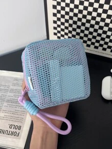 1个迷你马卡龙色清新时尚高品质多功能透明网袋,可爱钱包式收纳包,便携式化妆包,带拉链的纸巾袋,女性卫生用品收纳袋,可装口红、迷你化妆刷、护肤品、蓝牙耳机、零钱、小物件等,是圣诞礼物的理想之选,适合居家、旅行、度假和上学使用,可用作化妆包、护肤包、洗漱包、收纳袋。 - 彩色 - 查看 16