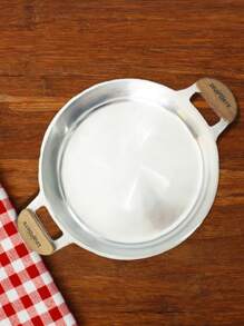 Aluminum Frying Pan With Half Moon Handle 30cm Without Lid - 拋光 - 查看 2