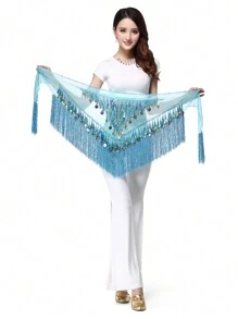 Fashion Sequin Fringe Skirt Dance Belt Skirt Belly Dance