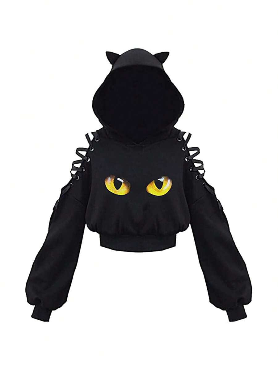 Women Funny Hoodie Cute Animal Shape Novelty Hooded Sweatshirt Zip Up Pullover Top With Flap Pocket