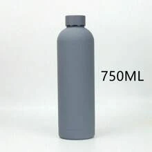 1 件多色 500/750ml/17/25oz 保温水瓶，小口和异形设计，高档户外磨砂运动水壶，大容量，适合徒步旅行和登山，是派对和礼物的理想选择，适合返校返校 - 彩色 - 查看 18