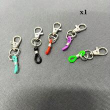 5pcs/10pcs Colorful Pen Holder Clips With Silicone Grips, Metal Lobster Clasp Attachments For Nurse Badge Reels And Lanyards Back To School