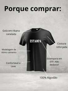 Gospel Streetwear T-Shirt Catholic Evangelical Here I Am Cotton Mesh 30.1 - 黑色 - 查看 3