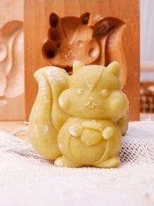 Cippes 1個木製動物圖案餅乾模具，適合聖誕烘焙，3D雕刻壓紋餅乾模具，圖案包括魚、鳥、熊、羊、虎、馬、松鼠、天鵝 - 杏色 - 查看 7