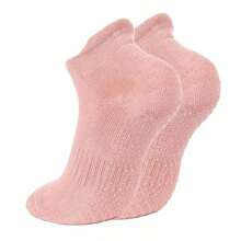 1 Pair Women's Non-Slip Socks, Suitable For Pilates, Non-Slip Design With Anti-Slip Particles, Excellent Non-Slip Effect. - Multicolor - View 10