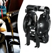 SENDERPICK Air-Operated Double Diaphragm Pump Double Diaphragm With 1 Inch Inlet And Outlet - Black - View 9