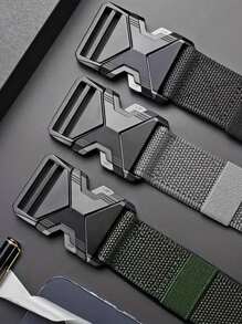 3 Stücke/1 Mehrzweck Outdoor Sport und Arbeits Gürtel, Segeltuch gewebter Herren Tactical Gürtel, bequemer atmungsaktiver Gürtel Sommer, Schule Lässig, Business, Freund Ehemann Vater Herren Geschenk, Alltag, Mode, Teenager, Outdoor, Urlaub, Athletisch, Reise, Straße, Boho, Vintage Herbst, Herbst-Winter Accessoires, geeignet für Teenager, Jugendliche, Herren, Lässig, Outdoor, Athletisch, Urlaub, Abschlussgeschenke, Geburtstag, Alltag