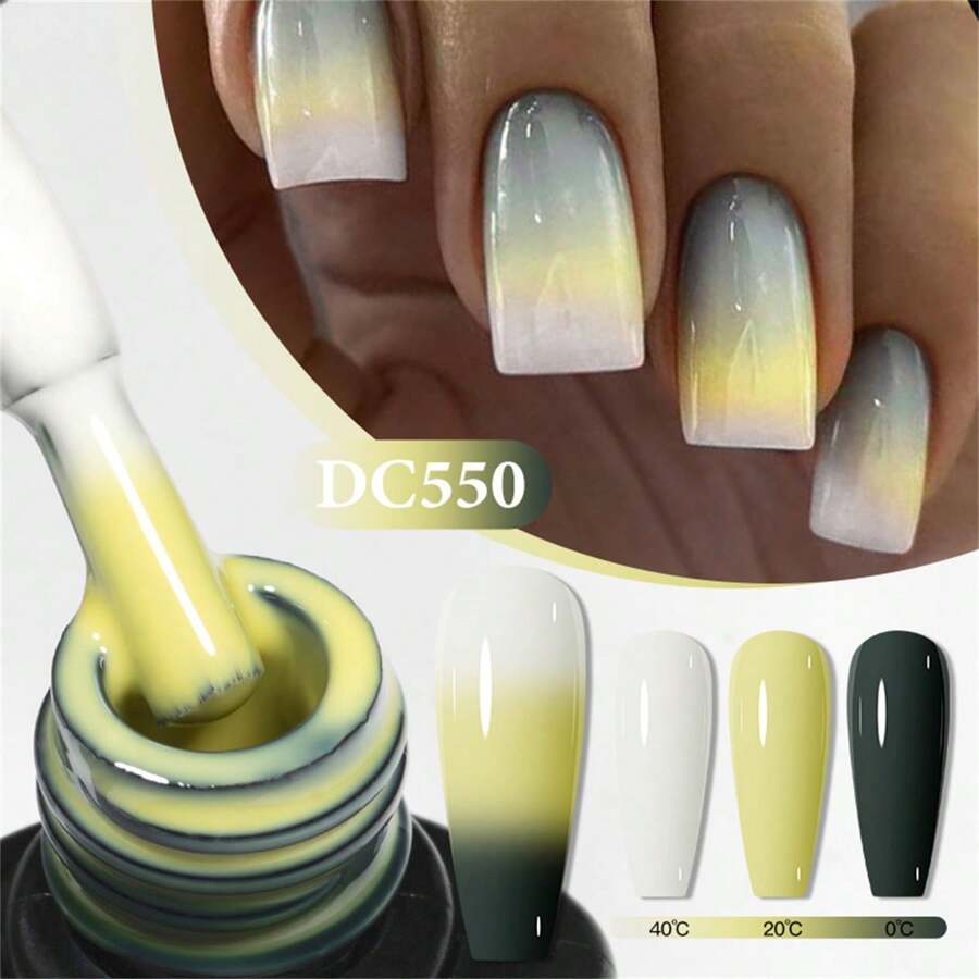Mtssii 7ml Temperature Color Changing Gel Nail Polish 3 Layers Thermal Nail Gel Polish Color Natural Nail Art Manicure - 彩色 - 查看 1
