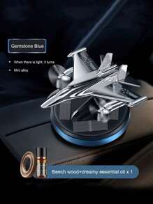 1 pieza Difusor de fragancia para auto con forma de avión solar, accesorio de decoración de fragancia premium para auto - Unitalla - Ver 16