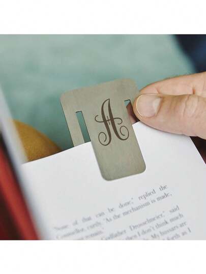 不锈钢首字母书签 - 适合读者、教师、学生和图书爱好者
