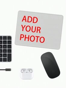 A Customizable Mousepad For Office Use, 24cm*20cm,You Can Add Your Photos To Make Your Own Personal Mousepad