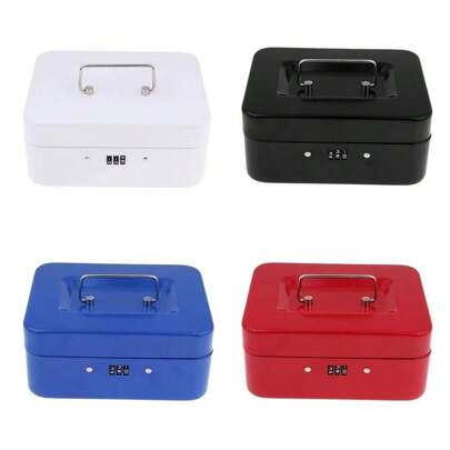 1pc Mini Lockable Coin Box, Secure And Reliable With Slot, Metal Piggy Bank For Adults And Kids