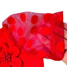 Children's Party Dress - REF: 1381 - 紅色 - 查看 4