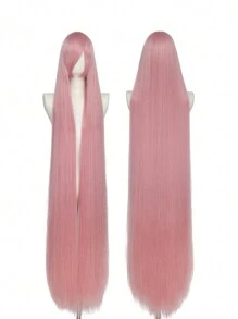 Long Straight Anime Cosplay Wig, Synthetic Fiber Wig Suitable For , Christmas, Role-Playing Parties