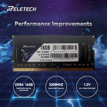 Reletech RAM DDR4 内存 笔记本电脑 16GB 8GB 1.2V 260pin 3200MHz PC4 笔记本 Sodimm 内存 - 查看 3