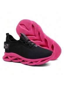 Women's Sports Tennis Shoes Gym And Running Day Day Training Ultra Light And Comfortable - 粉色 - 查看 3