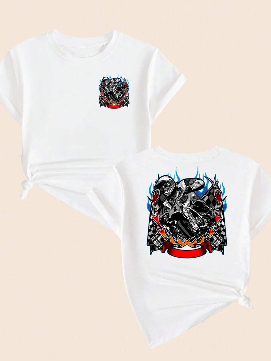Cotton T-Shirt Comfort Casual Style Artistic Babylook T-Shirt Premium Summer Soft Breathable Women's Babylook - Kem - Xem 1