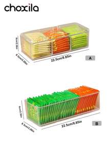choxila 1 pièce Boîte de rangement pour capsules de café pour café-shop ou salon de thé au lait, accessoires de café filtre, boîte de rangement pour mélangeur à café, cubique, organisateur de sachets de thé, boîte de rangement pour couverts de fête, retour à l'école