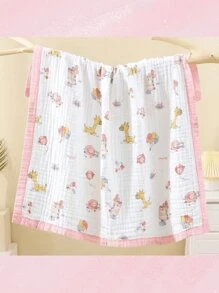 WholeNight 1 件 6 层平纹细布婴儿毯,110*110 厘米柔软吸水襁褓婴儿车被子,适合 0-8 岁新生儿和儿童,四季使用 - 彩色 - 查看 11