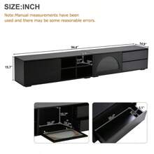 ON-TREND Modern TV Stand With Fluted Glass Door For TVs Up To 100", Media Console With Sliding Door & 2 Drawers, Free-Combination Entertainment Center With LED Light For Living Room, Bedroom, White