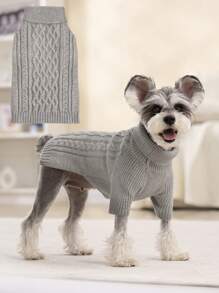 1 pièce de classique pull tricoté pour animal de compagnie, doux, chaud et douillet. Vêtements d'hiver pour petits, moyens et grands chiens, faciles à porter et entretenir. Cadeau de Noël pour Bichon, Schnauzer et Rottweiler Beagle