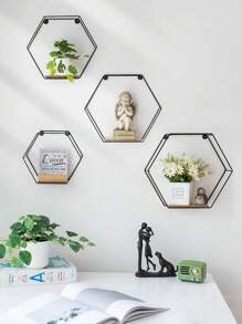 3 sztuki żelaza można zmontować lampę ścienna półka do przechowywania dekoracji ściennych domu można łączyć montowana na ścianie dekoracja ścienna półka ekspozycyjna bez perforacji półka ścienna do przechowywania w pokoju ręka biuro zielone szczątki roślinne półka do przechowywania kwiatów lalek (wyślij hak)