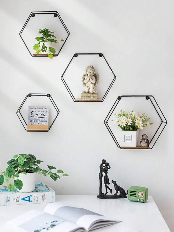3 stuks ijzer kan worden gemonteerd lamp muur gemonteerde opbergplank thuis muurdecoratie kan worden gecombineerd muur gemonteerde muurdecoratie display plank perforatievrije kamer muur opbergplank hand kantoor groene plantenresten pop bloemen opbergplank (stuurhaak)