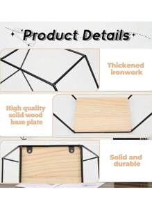 3 sztuki żelaza można zmontować lampę ścienna półka do przechowywania dekoracji ściennych domu można łączyć montowana na ścianie dekoracja ścienna półka ekspozycyjna bez perforacji półka ścienna do przechowywania w pokoju ręka biuro zielone szczątki roślinne półka do przechowywania kwiatów lalek (wyślij hak)