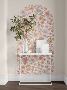 17,3" * 70,86" * 2 pezzi Grandi e splendidi adesivi murali ad arco floreali colorati, assortiti, stile bohémien, per decorazione murale, impermeabili, per rinnovare l'arredamento di casa, articoli decorativi primaverili