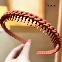 1/2/3件装女士防滑齿状发带，弧形发带，可用于洗脸、发夹、休闲发饰、卷发器、免加热卷发、卷发棒、理发店美容美发产品及配件，适合返校季、旅行度假等场合。产品包括：女士发饰、卷发棒、卷发产品、卷发器、美发设备卷发器、配件、卷发、卷发工具、卷发棒、圣诞节、卷发、卷发棒、卷发器、免加热卷发、免加热卷发、卷发棒、卷发器、卷发棒、卷发工具、卷发棒、卷发扩散器、头发、旅行、美发产品、美发工具、美发用品、理发师、理发师配件、理发店、美发设备