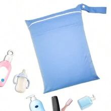 2 Stücke/1 Stück Baby Stoff Windel nass/trocken Beutel mit zwei Reißverschlusstaschen, Reise, Strand, Pool, Sporttasche für Badeanzüge oder nasse Kleidung