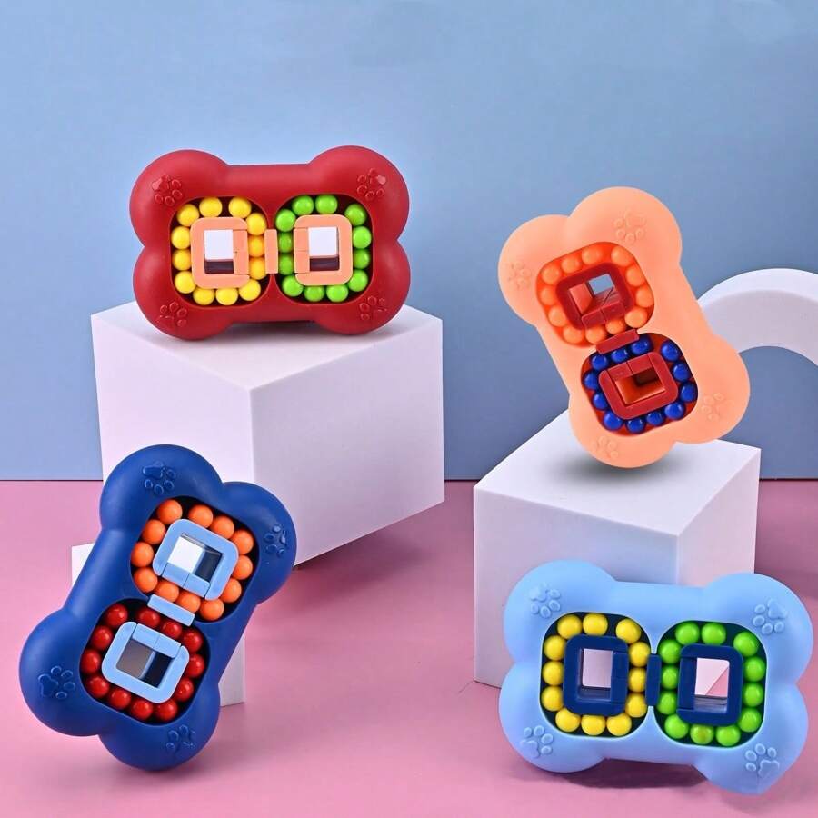 Đồ chơi Fidget Cube xoay Magic Bean, Đồ chơi xoay Magic Cube Puzzle, Quà tặng giảm căng thẳng Fidget Puzzles Brain Teaser Sudoku Puzzles dành cho người lớn, Đồ chơi giảm lo âu, Đồ chơi khối lập phương cầm tay lật đôi, Quà tặng Giáng sinh/Tiệc tùng - nhiều màu - Xem 1