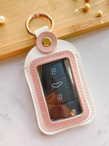 Vỏ chìa khóa ô tô đa năng 4,5*8cm Vỏ bảo vệ điều khiển từ xa Phụ kiện Túi đựng chìa khóa Tổ chức - Nhiều màu - Xem 1