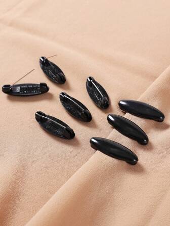 8pcs/Bag Head Scarf Clips, Hijab Pins, Brooches, In OPP Bag