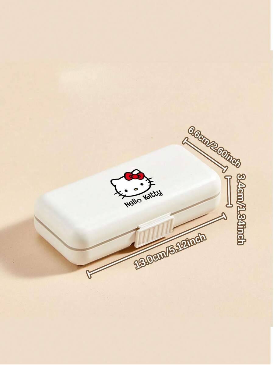 Sanrio Hello Kitty & tragbare Pillendose, liebenswürdiges klassisches Hello Kitty Design und