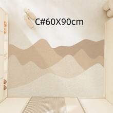 1 件加厚浴室防滑垫，简约花卉图案，适用于入口、浴室、厨房的门垫，易于清洁的地毯浴室装饰夏季浴室配件 - 彩色 - 查看 16