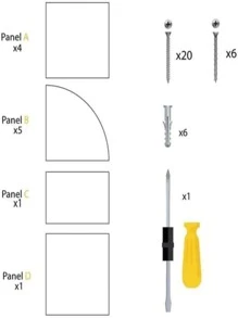 Esquinero Flotante De 5 Niveles Para Montar En La Pared,Estantería de esquina multicapa, estante flotante de esquina, organizador de pared, estantes con montaje en pared de fácil montaje en capas para dormitorios, baños, cocinas, oficinas, salas de estar, librería (1 pieza), decoración del hogar, decoración de habitación, decoración de pared - Blanco - Ver 4