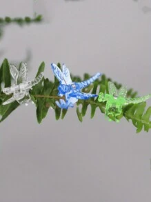 1-24Pcs Dragonfly Plant Clips Orchid Flowers Support Clamp Clasp Tied Bundle Branch Climbing Vine Stem Garden Tools - Multicolor - View 4