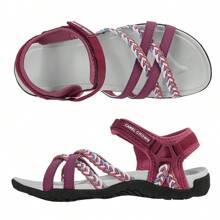CAMEL CROWN Women Waterproof Hiking Sandal Beach Sandals Outdoor Beach Hiker Walking Fishing - Burgundy - View 2