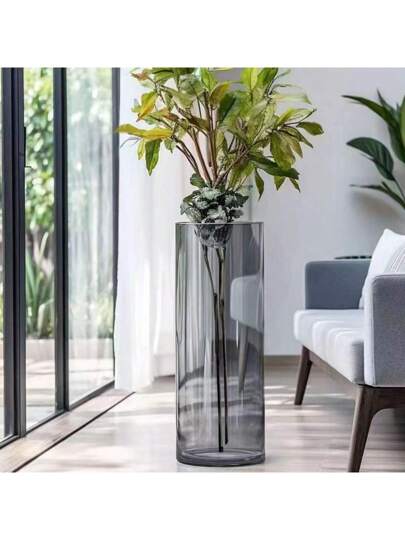 Acrylic Anti Drop Vase, Transparent Straight Tube, Multifunctional Creative Living Room Bedroom ation, Glass Vase/Basin/Aquarium, Large ation Birthday Graduation Home ations Flower Vase view 8