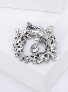 1pc Crystal Flower Design Fashion Broche Pin Geschikt voor Dagelijkse Kleding voor Vrouwen