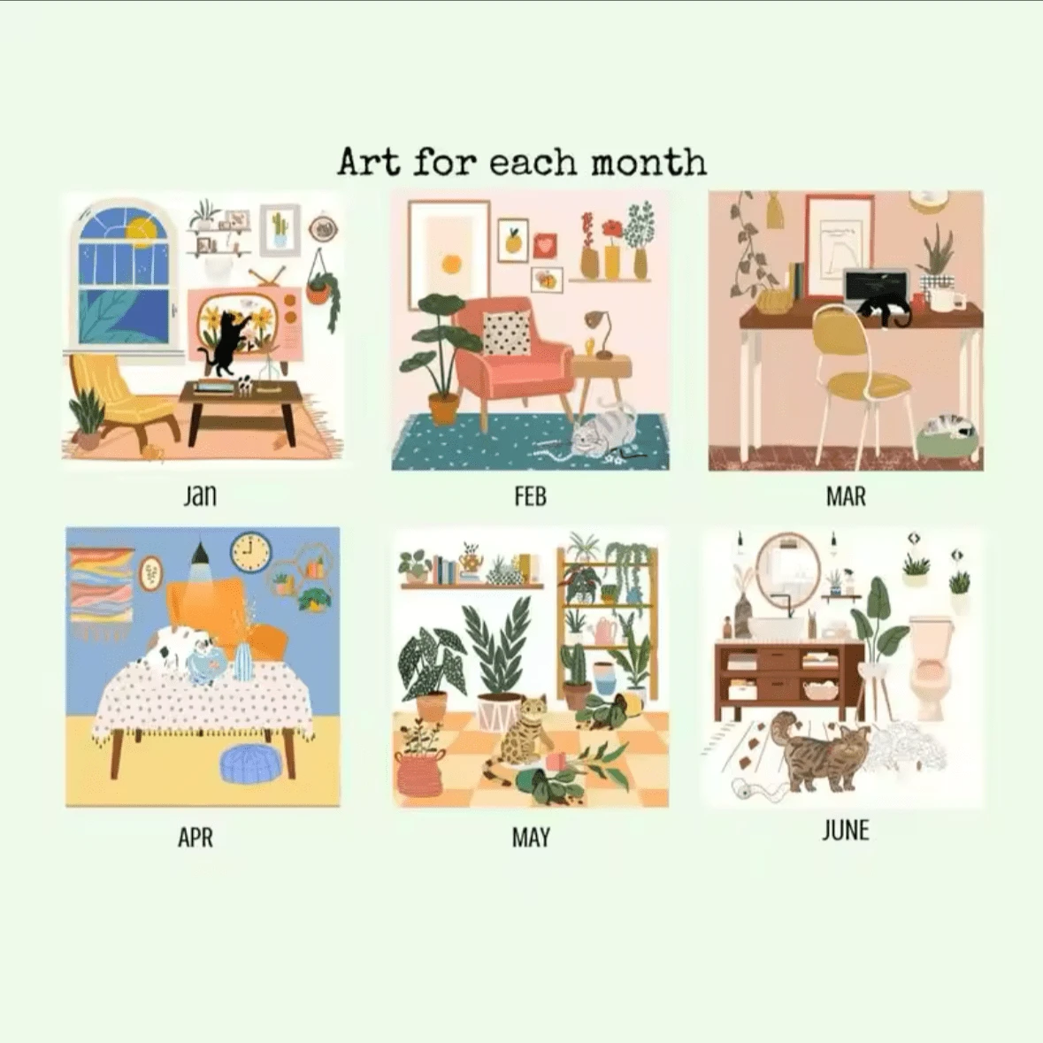 Oh My Cat Mischievous Cats 2025 Wall Calendar, Cute Funny Playful Cat