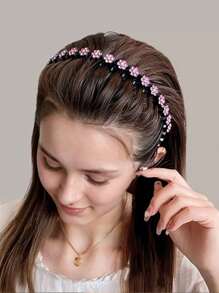 7 chiếc băng đô cài tóc hình hoa sao đính ngọc trai giả và pha lê nhiều màu sắc dành cho nữ, phụ kiện tóc, băng đô cài tóc, phụ kiện làm đẹp tại nhà. - Nhiều màu - Xem 6