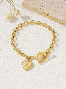 Simple & Stylish Summer Heart Stainless Steel Jewelry, Matching IoT Buckle, Unique & Elegant Women's Fashion With Minimalistic Design Valentines,Mom,Mother,Mother's Day,Gift - Star - View 9
