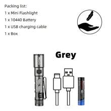 Alonefire Zoom Mini High Bright Pen Light Lighting Palm Small Multifunction Flashlight Type-C Usb Rechargeable Portable Night Emergency Light Lady Backpack Pocket Magnet Torch Outdoor Camping Hiking Travel Fishing Home Work Check Repair Penlight Lamp - Multicolor - View 14