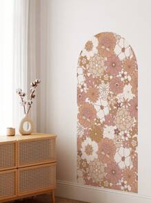 17,3" * 70,86" * 2 pezzi Grandi e splendidi adesivi murali ad arco floreali colorati, assortiti, stile bohémien, per decorazione murale, impermeabili, per rinnovare l'arredamento di casa, articoli decorativi primaverili