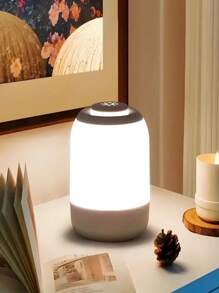 USB Rechargeable Mini Touch Night Light - Adjustable Brightness LED Bedside Lamp With 3 Color Options, Perfect For Reading & Home Decor
