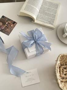 Emballage cadeau de bouquet de fleurs en mousseline, emballage de fête avec nœud ruban, matériel artisanal floral en tulle, DIY pour accessoires vestimentaires, décoration de mariage Saint-Valentin